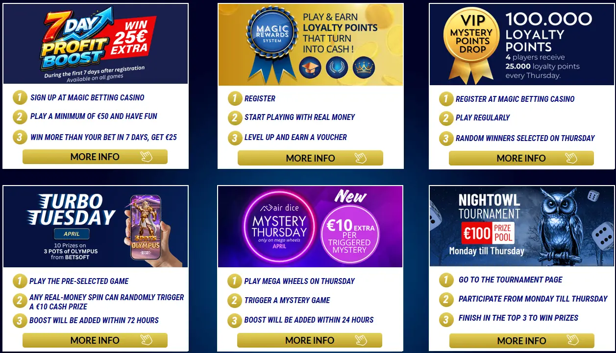 magic betting bonuses